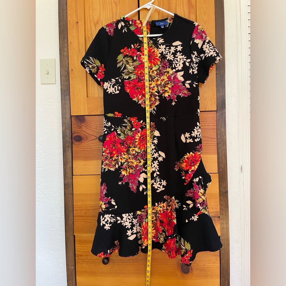 APT 9 ruffled floral midi dress size L
